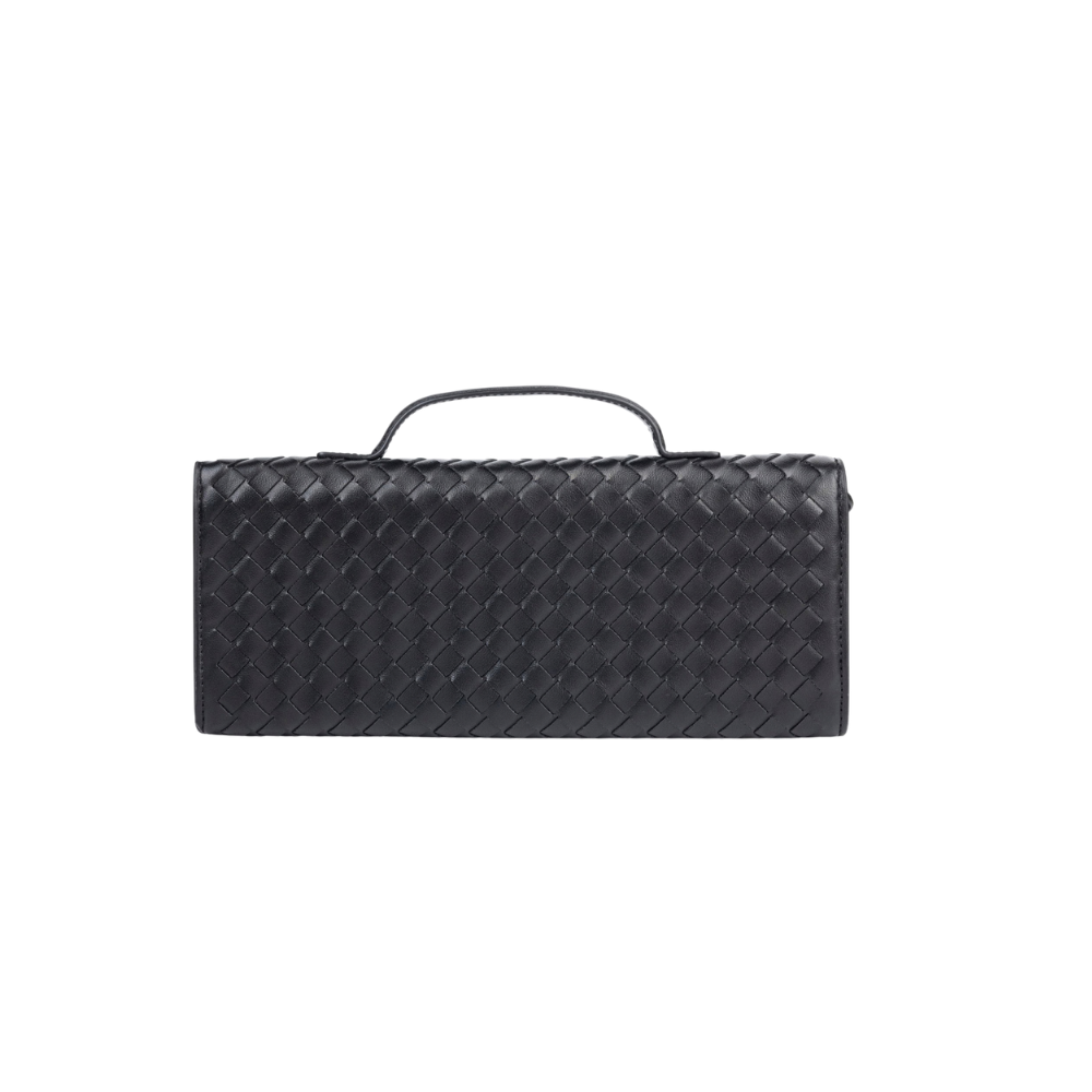 Black Woven Handbag